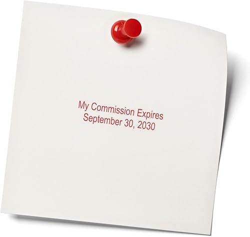 Miniatura 6 de Sello de caducidad de comisión autoentintado, troqueles grabados con láser para impresiones nítidas, caduca el notario autoentintado, fácil de