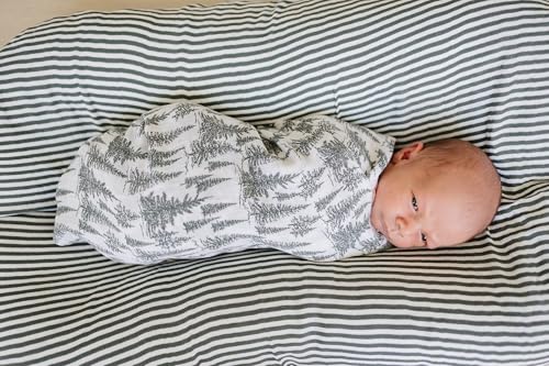Image of Mebie Baby Forest Muslin Swaddle, Modern and Neutral Blanket for Baby Girl or Boy, 0-3 Month, Comfy Wrap