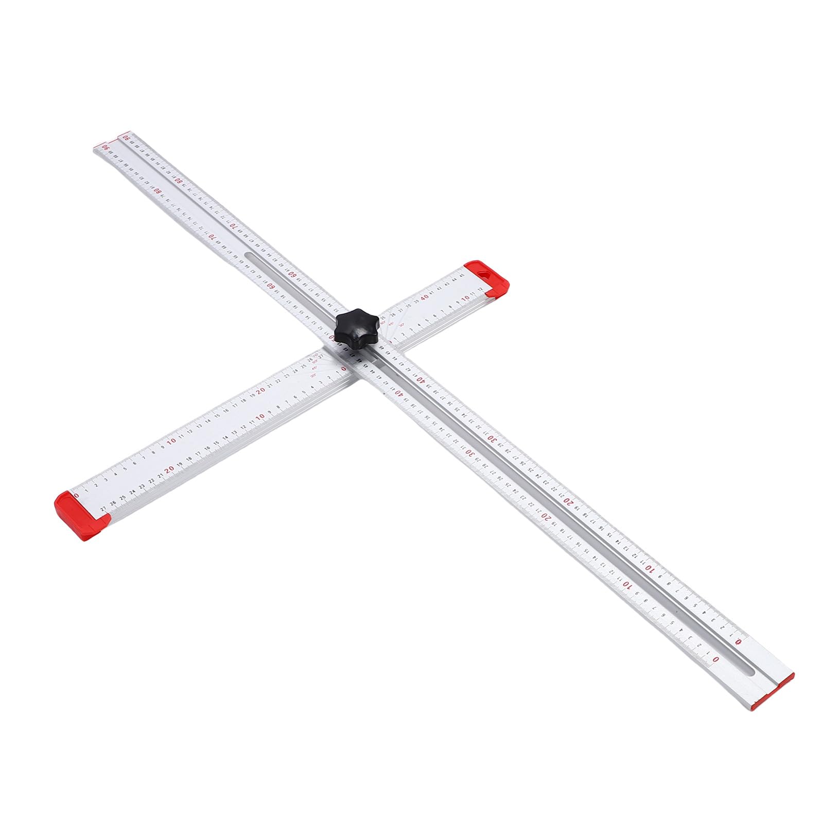 Squadra Regolabile T 24in, Posizionamento Foratura Righello con Pomello in ABS, per Installazione Cartongesso, per Mobili, Utensile di Marcatura