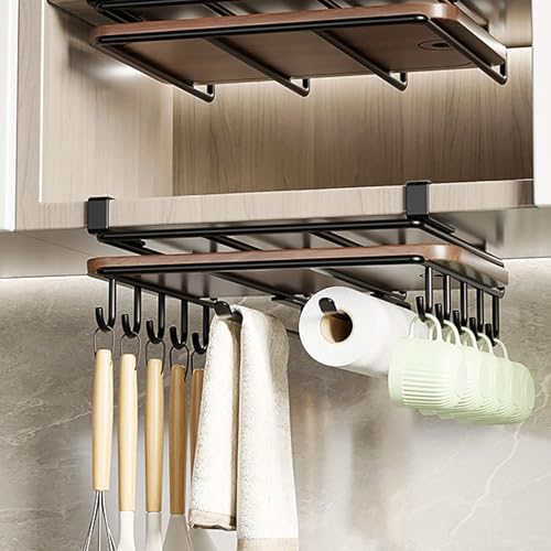 Estante para tabla de cortar EMUKOEP de acero al carbono para ahorrar espacio bajo el armario 3