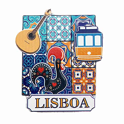 Imán Decorativo Lisboa Portugal 6.3x8.5 cm miniatura 1