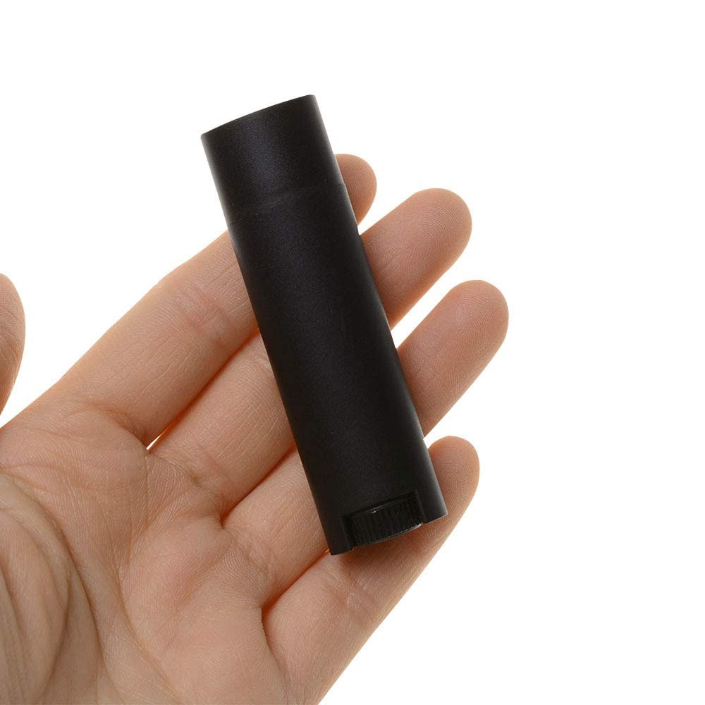 Hunky Dory 5 Grams Black Cosmetics Container for Chapstick Lip Balm, Essential oil, Costemic, Makeup Use (Pack of 6)