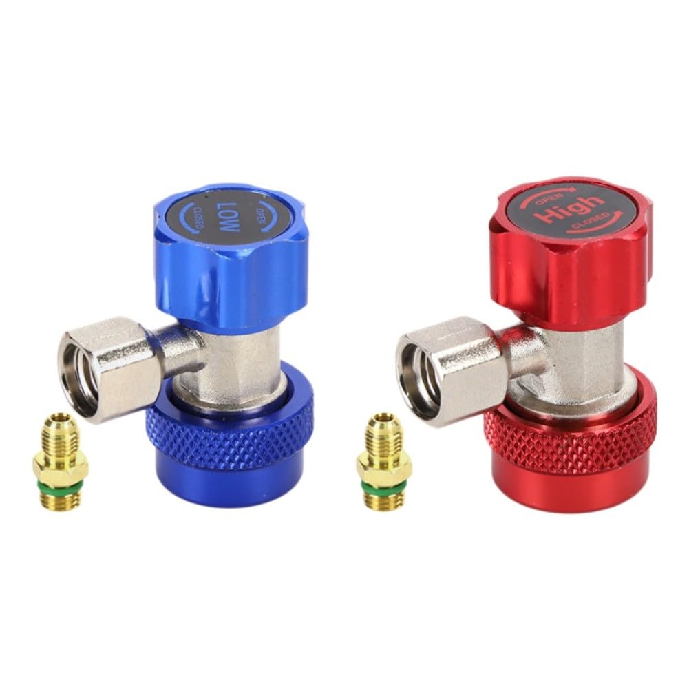 Coupleur rapide R134a avec verrouillage 6 billes anti fuite pour voiture