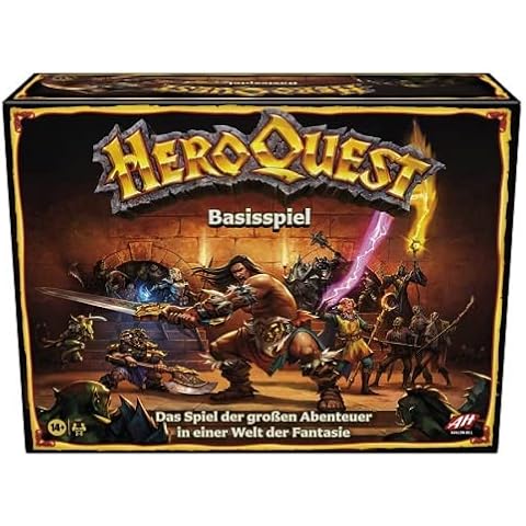 Avalon Hill HeroQuest Brettspiel für Erwachsene und Kinder, Fantasy Dungeon Crawler Rollenspiel Cover