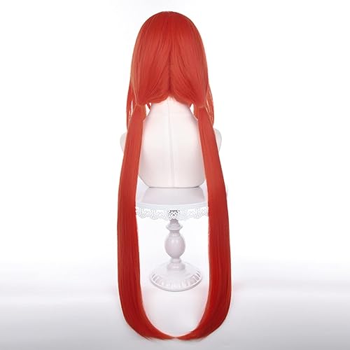 Miniatura 5 de Peluca de pelo sintético largo y liso de anime para Halloween, Navidad, moda diaria, cómic con y espectáculo de cosplay
