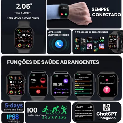 Smartwatch W99 Plus Tela 2.05