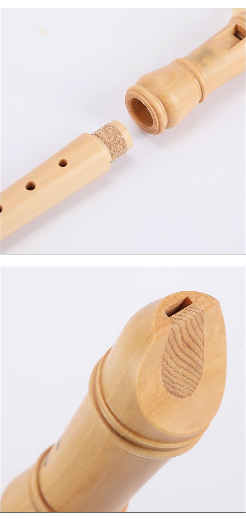 Flauta Dulce Treble All Wood De 8 Agujeros (digitalización En Inglés/alemán) Flauta Dulce Principiantes(German)