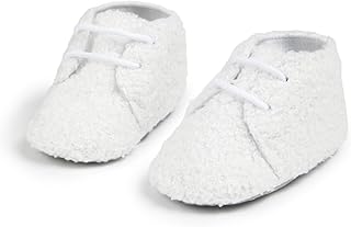 neska moda 6 to 12 Months Baby Girls Soft Fur Shoes,Infant Non Slip Sole Lace Closure Booties-BT4653-picture-18