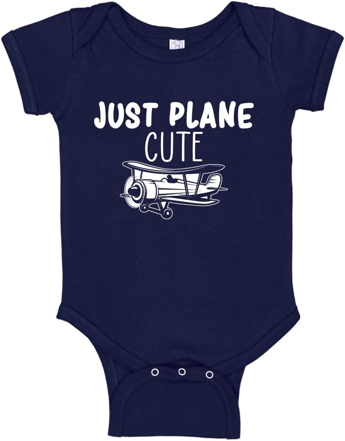 Just Plane Cute Airplane Baby Bodysuit One Piece or