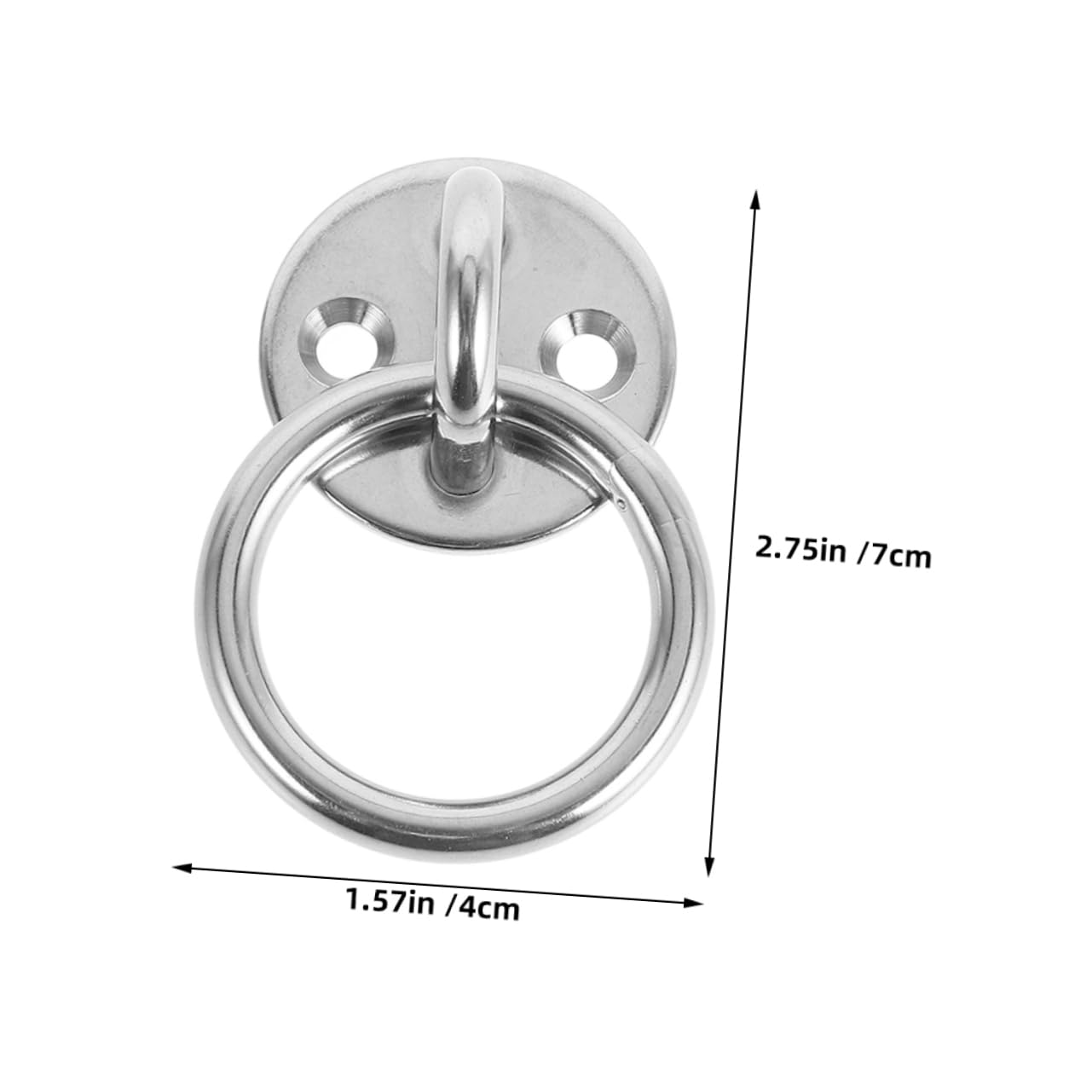 PartyKindom Durable Stainless Steel Eye Plate Hook Boat Cleats Ceiling Mount Heavy Duty Hooks for Outdoor