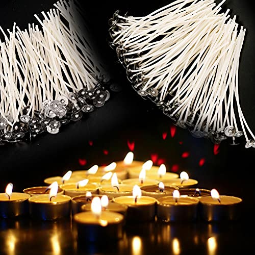 20 piezas de mechas enceradas para velas DIY miniatura 2