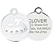 GoTags Designer Pet ID Tags in Stainless Steel for Dogs and Cats, Custom Engraved with 4 Lines of Personalized ID, Cute, Unique Pet Tags in Several Fun Designs