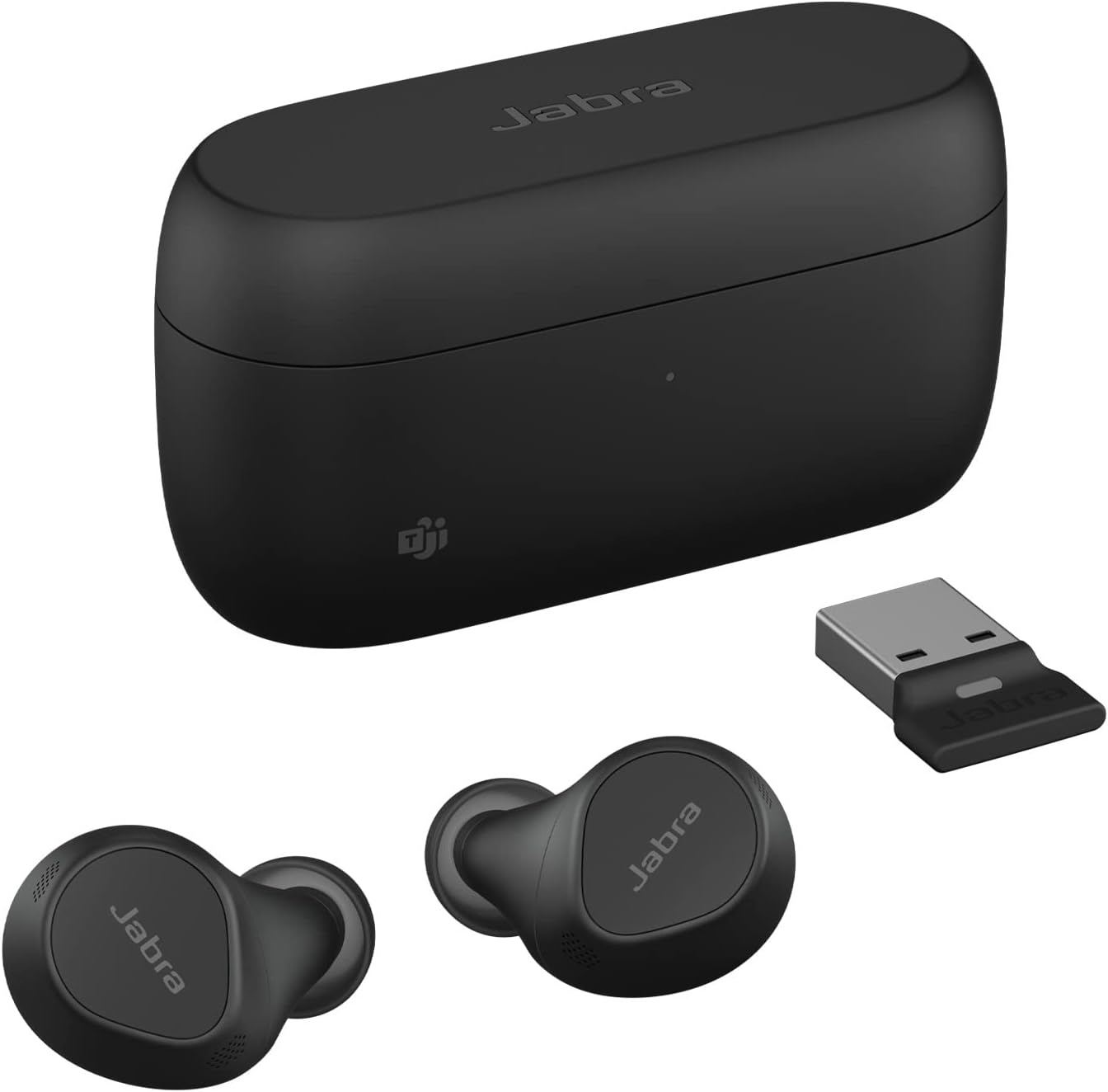 Evolve2 Buds True Wireless In-Ear Bluetooth Earbuds, Active Noise Cancellation (ANC) and 4-mic MultiSensor Voice Technology - Microsoft Teams Certified, works with all other meeting apps - Black