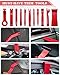 Poraxy 19Pcs Trim Removal Tool,Car Panel Door Audio Trim Removal Tool Kit, Auto Clip Pliers Fastener Remover Pry Tool Set with Storage Bag