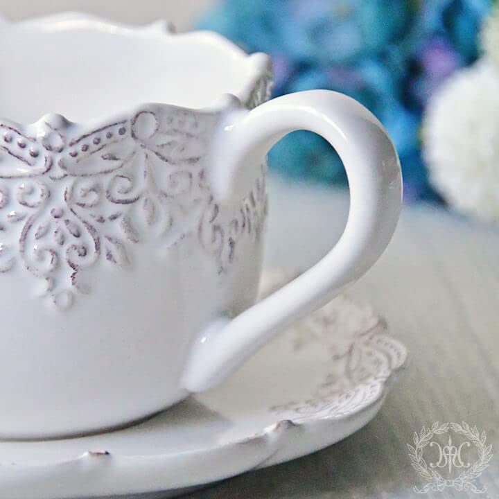 Amazon | クロシェカップ＆ソーサー かわいい コーヒーカップ ティー