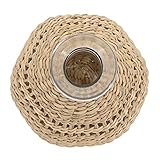 Diseño único de la cubierta tejida de la hierba, que creará un maravilloso efecto visual. Florero decorativo