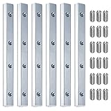 6 PCS Alu Streckenverbinder - Aluprofil Verbinder, 4040 Aluminium Profil, Für Montageprofil Stangenprofil Strebenprofil Nutprofil 4040 Nut 8 Profile Profilverbinder, Aluminiumprofile Mit 24 Schrauben