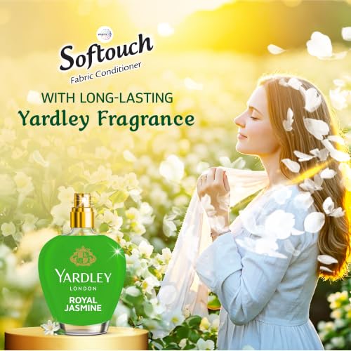 Image of Softouch Yardley Royal Jasmine 1.9 Ltr Fabric Conditioner | Long lasting fragrance for clothes