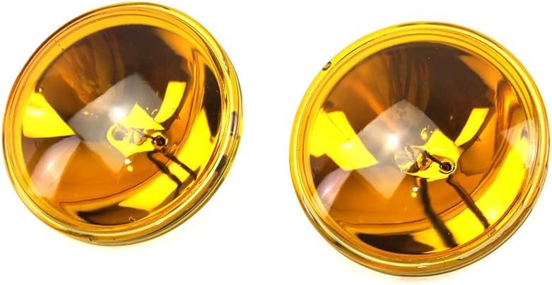 Generic V-TWIN 4-1/2 Inch Amber Sealed Beam 12V Spotlamp Set