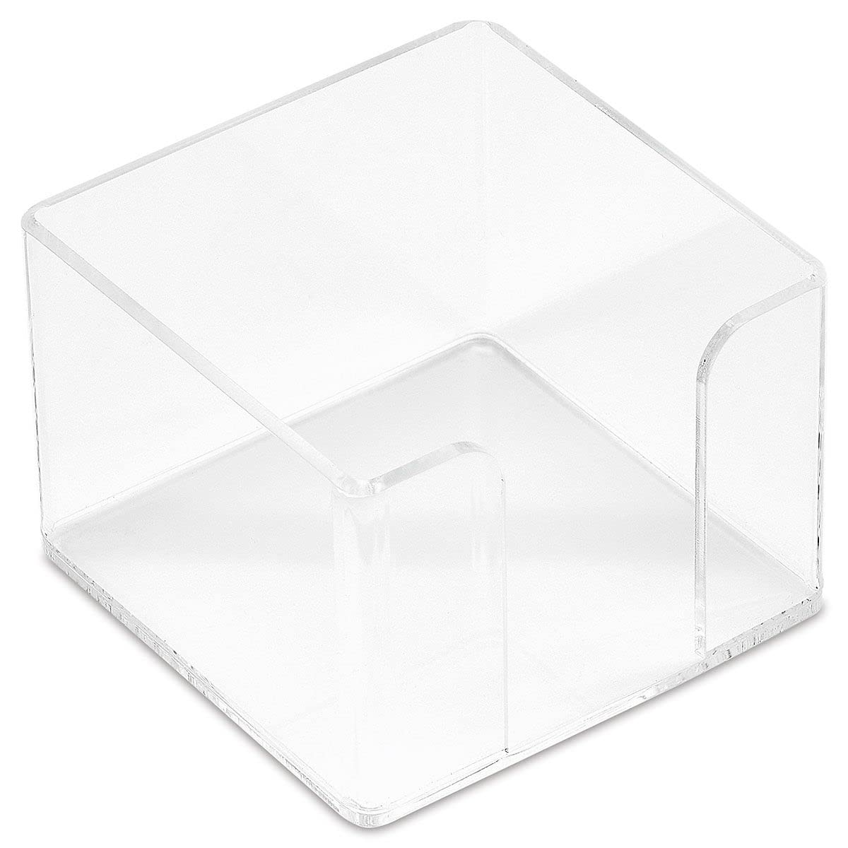 Acrylic Cube Notes Holder - Clear 2-1/2
