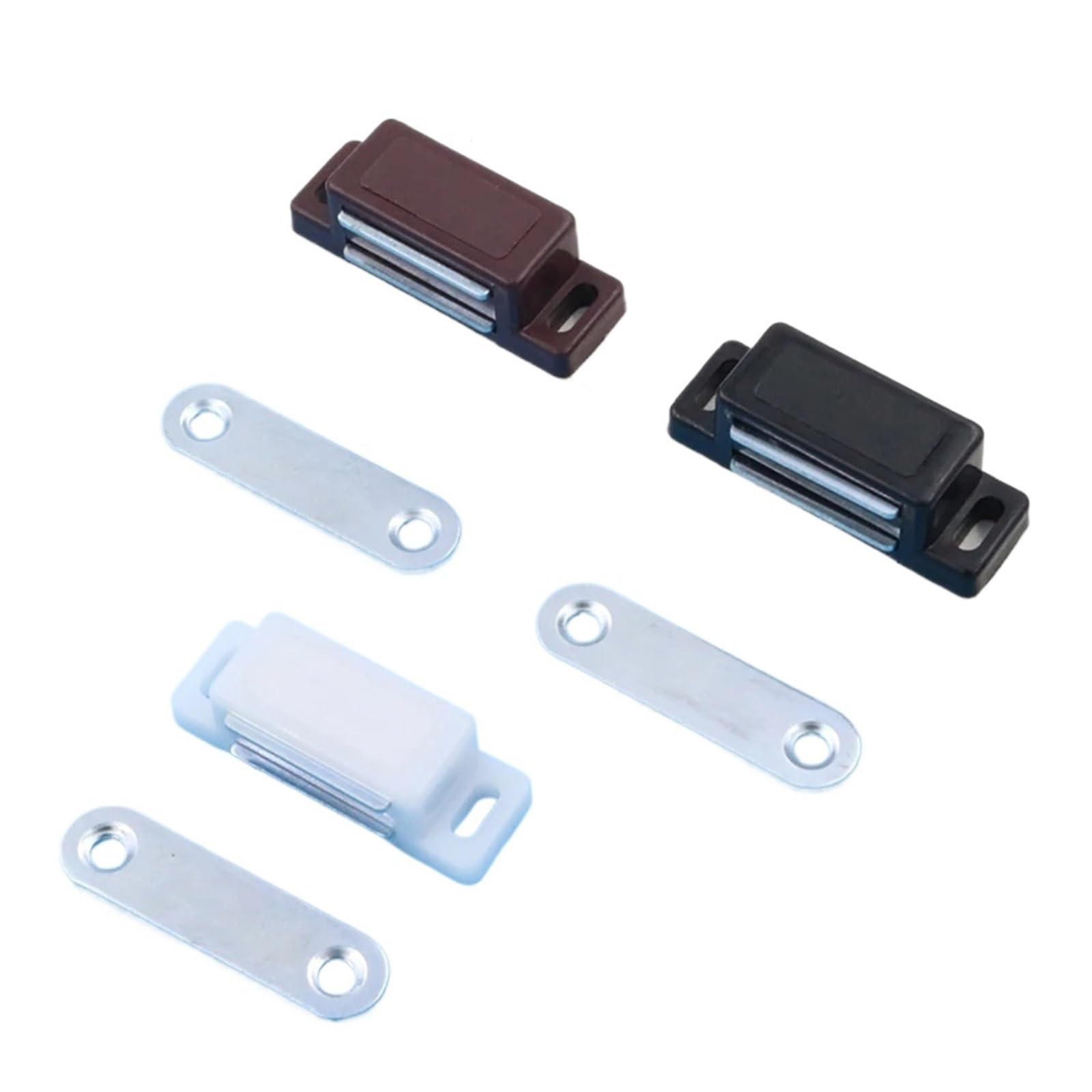 Ppqiru Black 10 Pack Magnetic Cabinet Door Catch For Cupboards