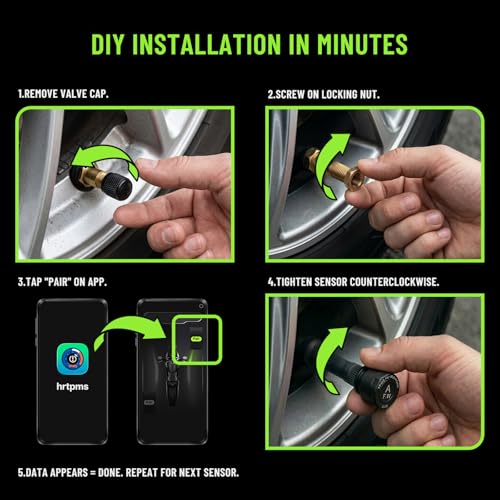 AotuLink Bluetooth Motorcycle TPMS