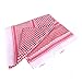 ABOOFAN Mens Cover Shawls Scarf Arabia Headscarf Red and White Arab Shemagh Head Scarf Saudi Headwear