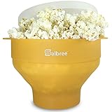 Original Salbree Microwave Popcorn Popper, Silicone Popcorn Maker, Collapsible Bowl BPA Free - 18 Colors Available (Yellow)