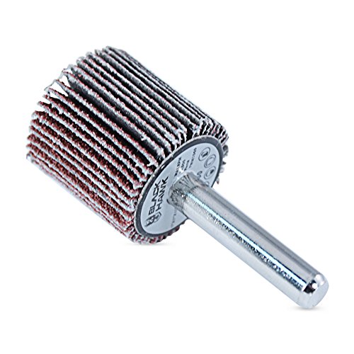 Bha Aluminum Oxide Shank Mounted Flap Wheels, 1” X 1” X 1/4”, 40 Grit - 5 Pack #TOP1