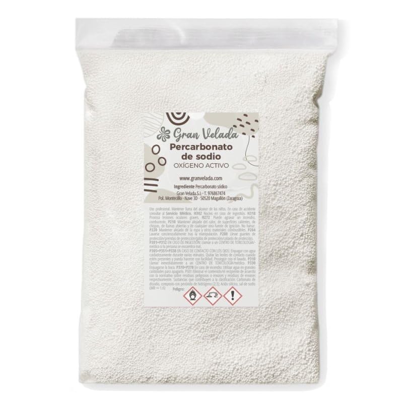 Gran Velada – Percarbonato de Sodio 250 g | Quitamanchas Natural y Blanqueador de Ropa | Alternativa Ecológica para Lavar Ropa Blanca y de Color | Limpieza y Desinfección sin Tóxicos