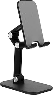 SECFOU 1 Peça Suporte Para Tablet Para Celular Suporte Preto Suporte Para Telefone De Mesa Suporte Para Telefone Celular Para Mesa Suportes Para Tablet De Mesa Dobrável Suporte Multiuso