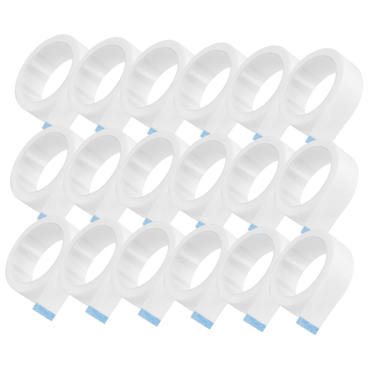 MUSISALY 30 Rolls Lash Extension Tape Non Woven Fabric Eyelash Tape Strip White 9m x 1.2cm