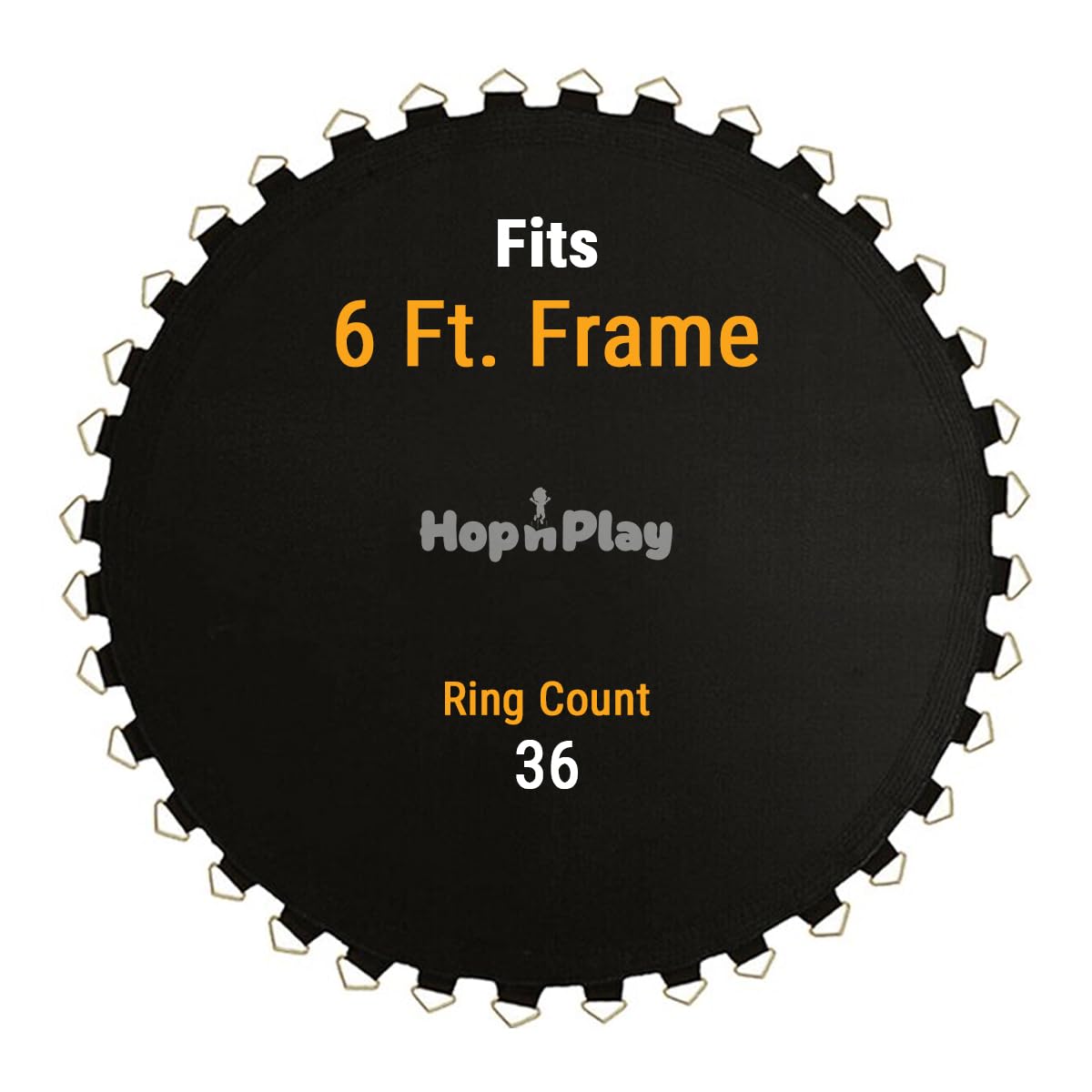 See full amazon price history chart for Hop N Play Replacement Jumping Mat for 6ft Trampolines Round Frame - Perfect Bounce, Fits Most Brands - Fitness, Gymnastics, Exercise, Outdoor Fun - Durable Mat for 36 Springs Hop N Play Replacement Jumping Mat for 6ft Trampolines Round Frame - Perfect Bounce, Fits Most Brands - Fitness, Gymnastics, Exercise, Outdoor Fun - Durable Mat for 36 Springs (B0D9YTW5BW) Amazon Price History, Amazon Price Tracker