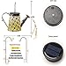 VOOKRY Watering Can with Lights, Large Solar Lanterns Outdoor Hanging Waterproof, Decorative Retro Metal Solar Lights for Table Patio Yard Pathway Walkway