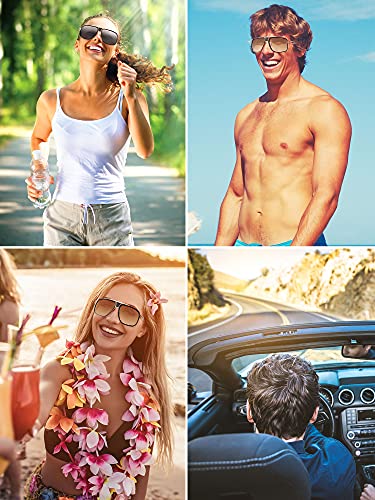 Frienda 3 Pairs Retro Sunglasses for Men Oversized Men Shades Glasses Fashion Alloy Metal Gold Frame Polarized Sun Glasses4