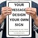 BA IMAGE Personalized Custom White 007 Aluminum Metal Sign with Your Name! (9x12 White w/Black, Vertical)