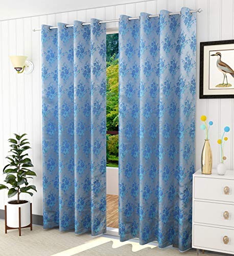 Home cloud Premium Thick Smooth Glossy Silk Polyester Blackout Curtains for Window 5 Feet Set of 3 Pcs-[ 4 Feet x 5 Feet]- Color-Green (B08WLVD9PP) Amazon Price History, Amazon Price Tracker