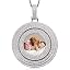 NEW0366 silver Pendant with Rope chain
