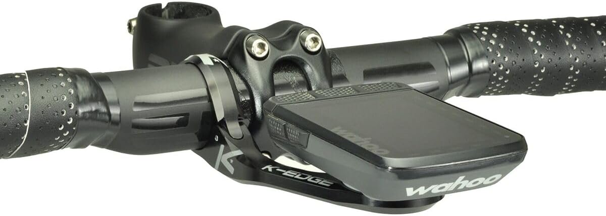 K-Edge | Max XL (35.0mm) Bicycle Computer Mount | for Wahoo GPS Devices | Black