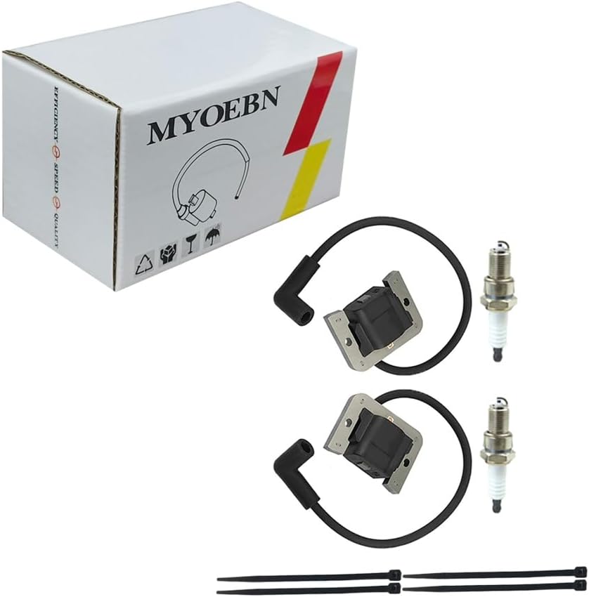 2PCS Ignition Coil with sark plugs Replace 32-584-09-S 32-584-24-S 32-584-25-S 3258425 fit for Kohler KT740 KT745 ZT740.