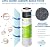 APEC Essence Series Alkaline Replacement Filter Kit for ROES-PH75 Reverse Osmosis System, 6 Stage RO Filter Set with RO Membrane and pH Remineralization Filter, 75 GPD Under Sink System