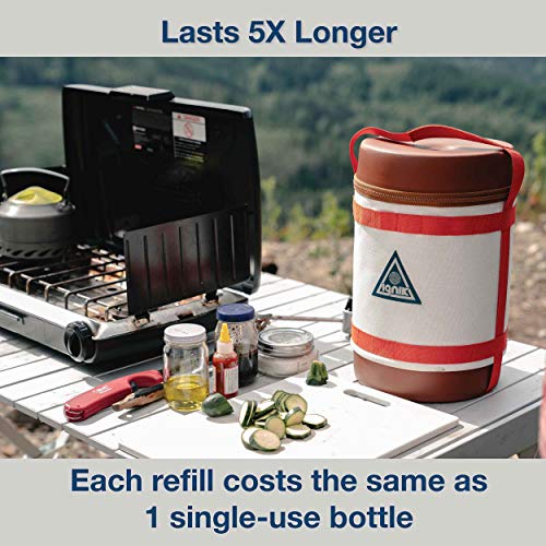 Ignik-Refillable-Gas-Growler-Deluxe-5-Pound-Propane-Tank-with-Carry-Case-and-Adapter-Hose