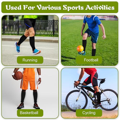 3 Pairs Soccer Leg Sleeves Kid Soccer Sleeve Socks Sock Pre-Cut Soccers Sleeves Athletic Socks for Youth Boys Girls Men Women Football Baseball Softball Rugby Festival Gifts 12.5 Inch Black Nylon3