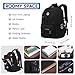 Amythe Schulrucksack Jungen Teenager Wasserdichter Schulranzen für Jungen 3. 5. 7. 9. Klasse, Leichter Schultasche Rucksack Großer für 14" Laptop für Schule Freizeit Reisen, Schwarz