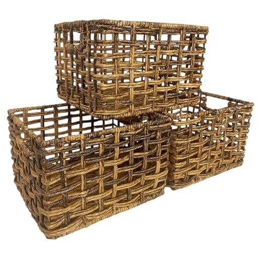 Wrightmart Handwoven Abaca Wicker Baskets