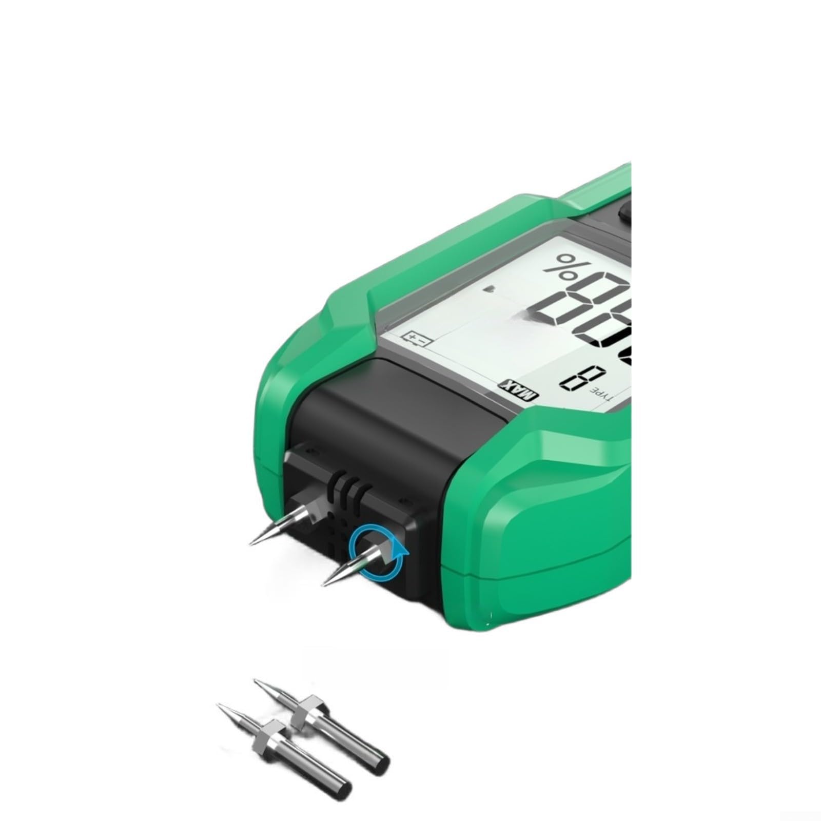 Medidor de humedad digital para construcción, medidor de humedad de madera 0,7, 9 modos de ajuste para análisis preciso de paredes y suelos