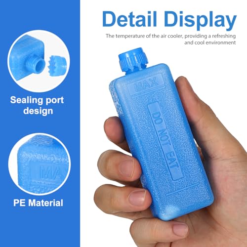 Homoyoyo Ice Packs for Portable Air Conditioner Fans, 8Pcs Mini Reusable Freezer Packs for Swamp Cooler, Slim Ice Crystal Boxes for Lunch Box Cooler Bag Camping Fan Cooling Accessories for Efficient - image 5