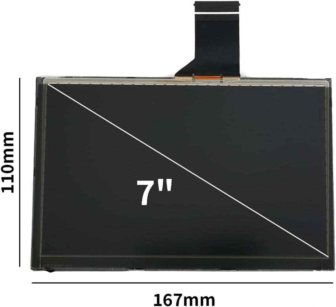 Schermo LCD Uconnect da 7 pollici compatibile con 2017-2020 per Jeep Compass Radio Navigation Monitor Sostituire TDO-WXGA0700K00033-V2, TDO-WXGA0700K00057-V1 Display LCD Touch Screen Kit di