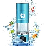 Hydrogen Water Bottle,Portable Rechargeable Hydrogen Water Bottle Generator for Home Office Travel Hydrogen Water Machine Improve Water Quality Eco-Friendly Glass,Ionized Hydration Technology SOCOTRA