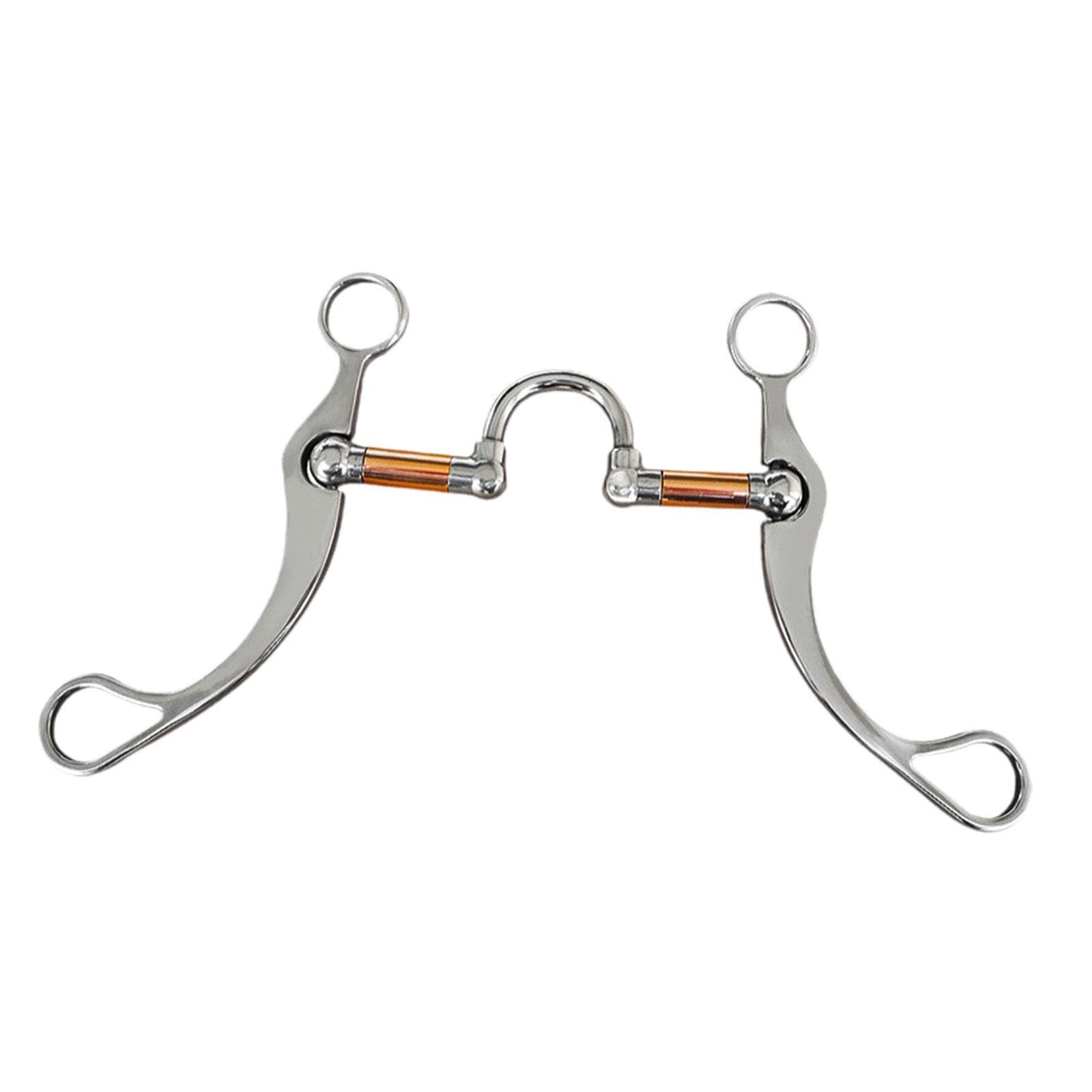 Addestramento del cavallo con per cavallo in acciaio inossidabile, filetto a bocca in rame, che fornisce una comunicazione chiara e comfort ogni momento. Filetto a bocca